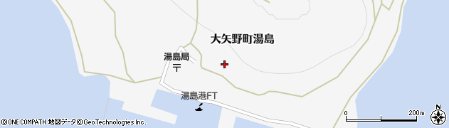 熊本県上天草市大矢野町湯島421周辺の地図