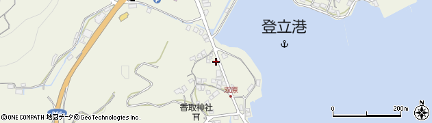 熊本県上天草市大矢野町登立1378周辺の地図