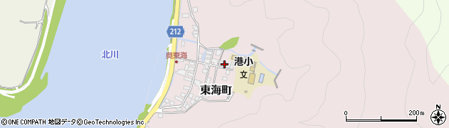 宮崎県延岡市東海町188周辺の地図