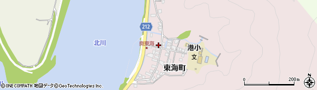 宮崎県延岡市東海町161周辺の地図