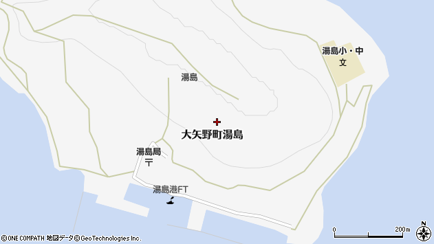 〒869-3711 熊本県上天草市大矢野町湯島の地図
