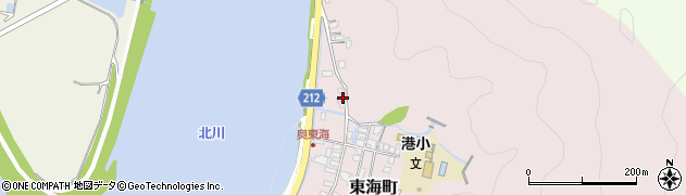 宮崎県延岡市東海町192周辺の地図