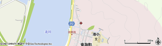 宮崎県延岡市東海町193周辺の地図