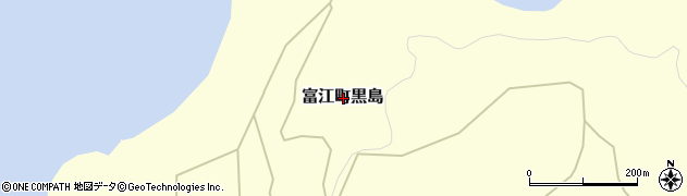長崎県五島市富江町黒島周辺の地図