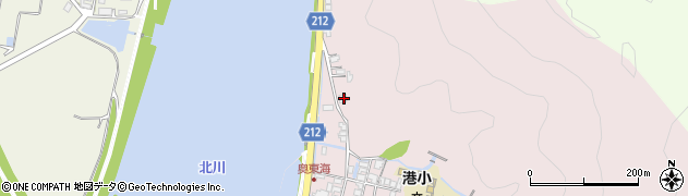 宮崎県延岡市東海町196周辺の地図