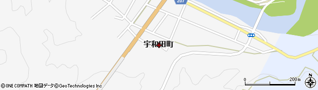 宮崎県延岡市宇和田町周辺の地図