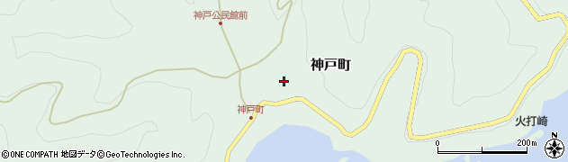 宮崎県延岡市神戸町周辺の地図