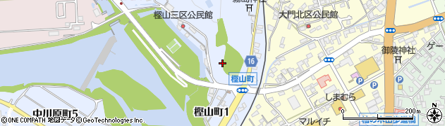 宮崎県延岡市樫山町周辺の地図
