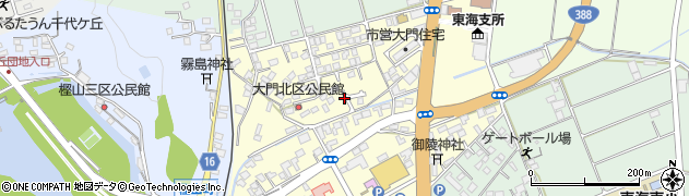 宮崎県延岡市大門町周辺の地図
