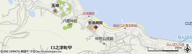 哲翁病院周辺の地図