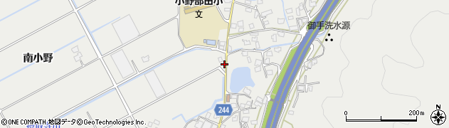 熊本県宇城市小川町南小野2周辺の地図