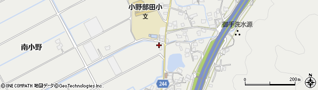 熊本県宇城市小川町南小野1周辺の地図