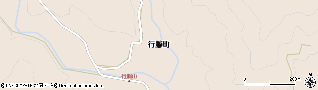 宮崎県延岡市行縢町周辺の地図