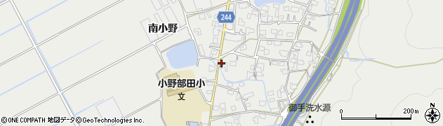 熊本県宇城市小川町南小野58周辺の地図