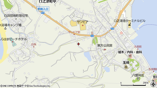 〒859-2502 長崎県南島原市口之津町甲の地図