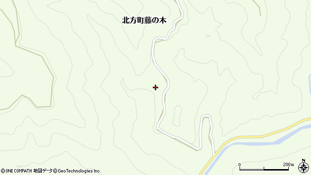 〒882-0107 宮崎県延岡市北方町藤の木の地図