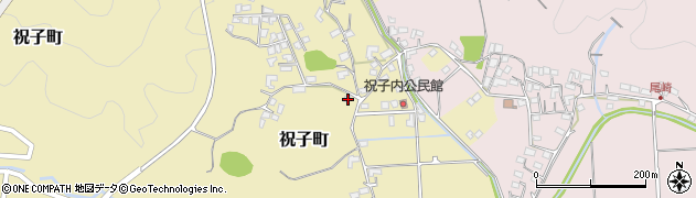宮崎県延岡市祝子町3390周辺の地図