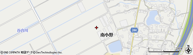 熊本県宇城市小川町南小野周辺の地図