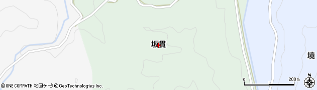 熊本県美里町（下益城郡）坂貫周辺の地図