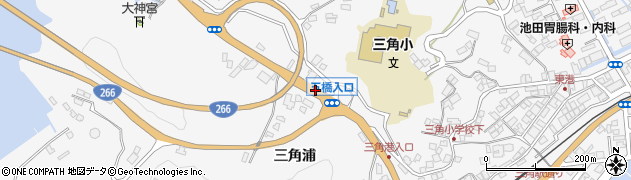 五橋入口周辺の地図