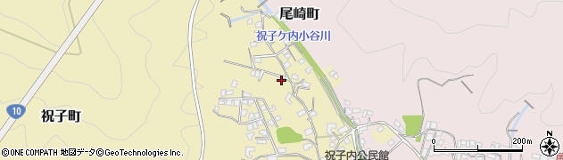 宮崎県延岡市祝子町3446周辺の地図