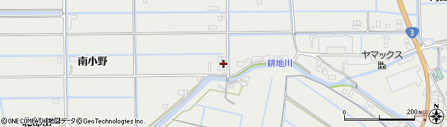 熊本県宇城市小川町南小野1768周辺の地図