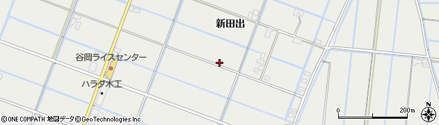 熊本県宇城市小川町（新田出）周辺の地図