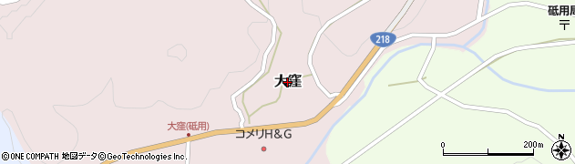 熊本県美里町（下益城郡）大窪周辺の地図