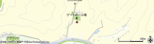 宮崎県延岡市白石町周辺の地図