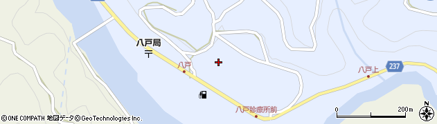 宮崎北部森林管理署　第一日之影森林事務所周辺の地図