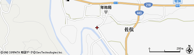 熊本県下益城郡美里町佐俣1833周辺の地図