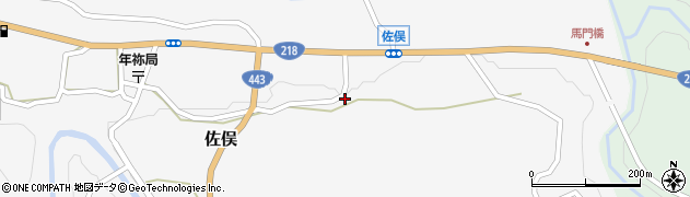 熊本県下益城郡美里町佐俣1147周辺の地図