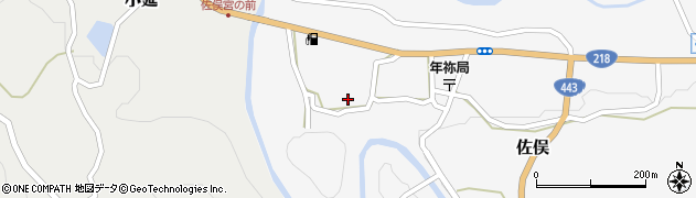 熊本県下益城郡美里町佐俣220周辺の地図