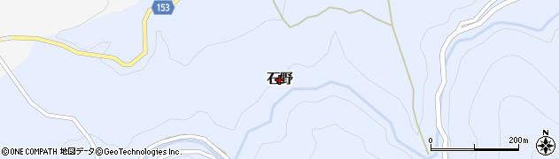 熊本県美里町（下益城郡）石野周辺の地図