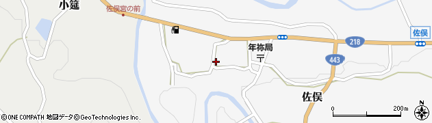 熊本県下益城郡美里町佐俣217周辺の地図