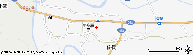 熊本県下益城郡美里町佐俣305周辺の地図