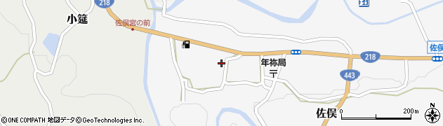 熊本県下益城郡美里町佐俣198周辺の地図