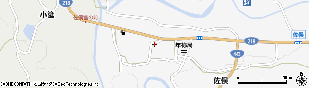 熊本県下益城郡美里町佐俣201周辺の地図