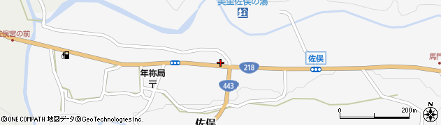 熊本県下益城郡美里町佐俣483周辺の地図