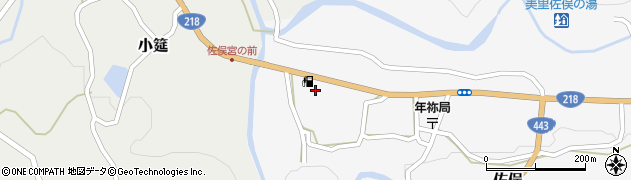 熊本県下益城郡美里町佐俣126周辺の地図