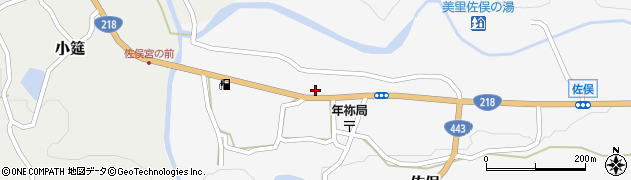 熊本県下益城郡美里町佐俣72周辺の地図