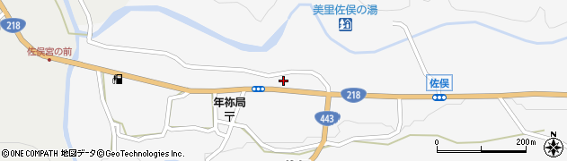 熊本県下益城郡美里町佐俣周辺の地図