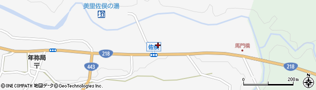 熊本県下益城郡美里町佐俣1096周辺の地図