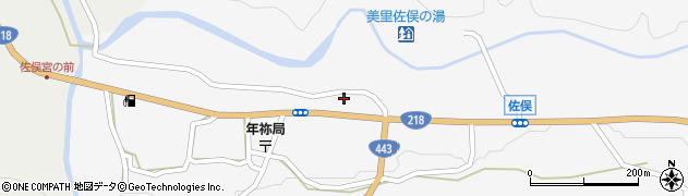 熊本県下益城郡美里町佐俣503周辺の地図