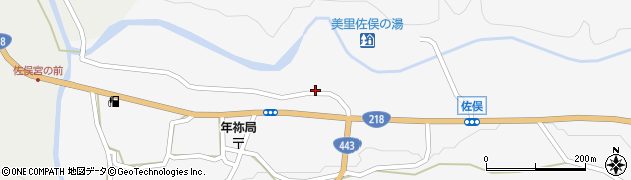 熊本県下益城郡美里町佐俣510周辺の地図