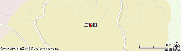 熊本県美里町（下益城郡）二和田周辺の地図