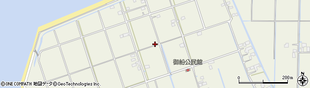 熊本県宇城市松橋町（御船）周辺の地図
