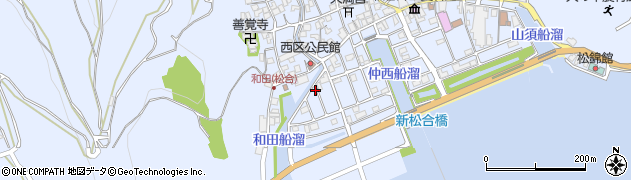 熊本県宇城市不知火町松合69周辺の地図