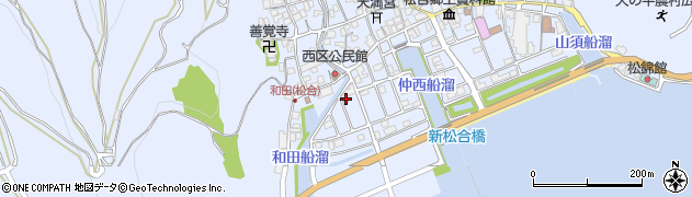 熊本県宇城市不知火町松合70周辺の地図