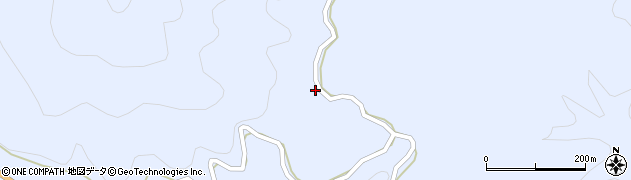 宮崎県日之影町（西臼杵郡）七折（舟ノ尾）周辺の地図